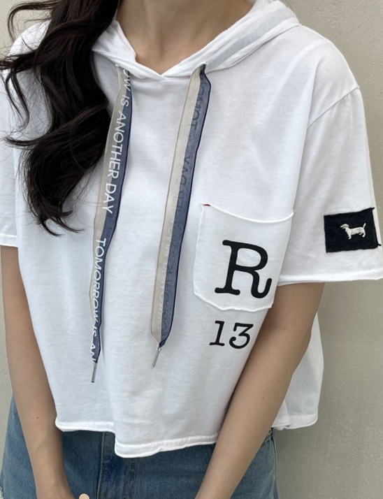R13 후드 반팔