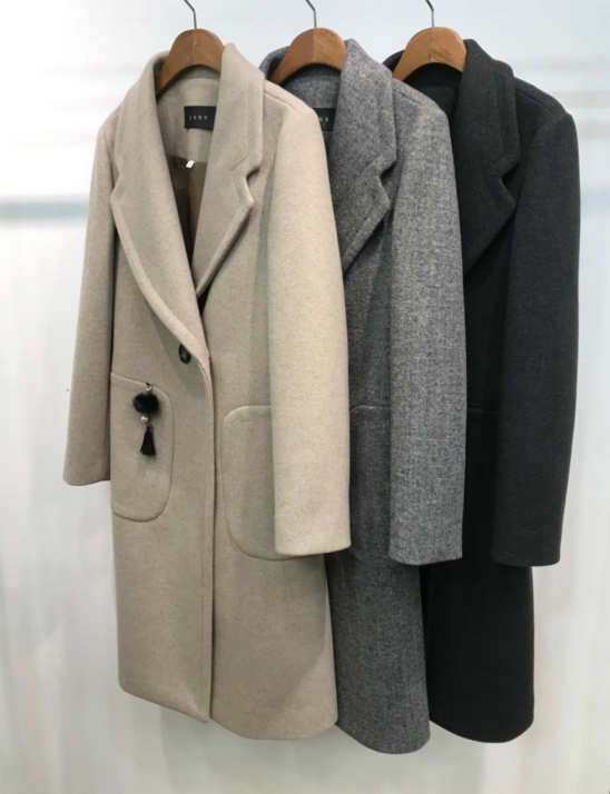 소프트 하이 더블버튼 울 코트