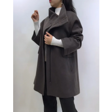 하이넥 하프 울코트