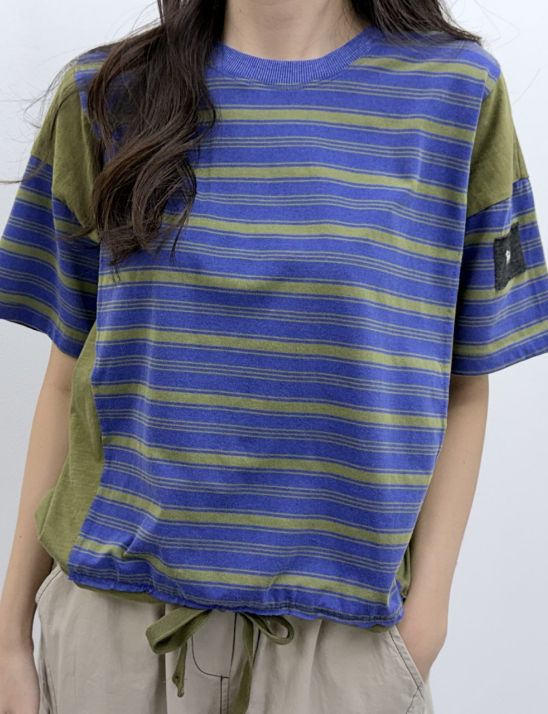 배색스트라이프끈티