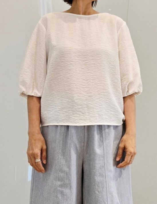 일린넨퍼프블라우스