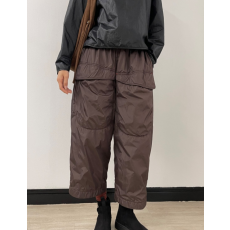 워싱큰주머니바지