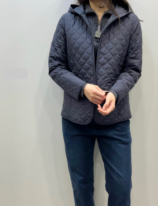 웨이브경량후드패딩점퍼