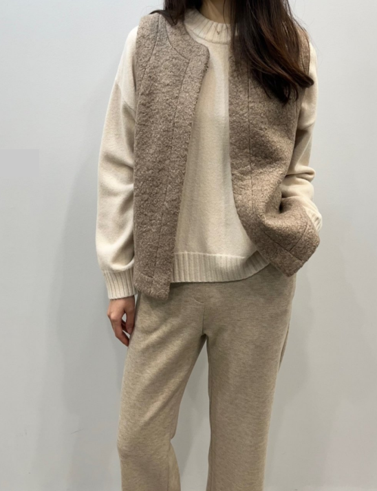 뽀글이포켓라운드조끼