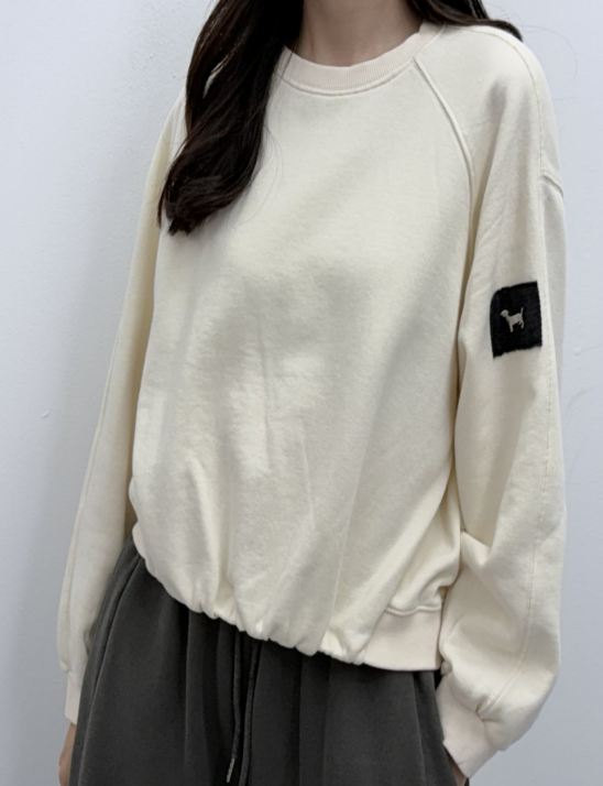 기모13밴딩라운드티