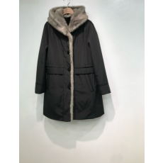 손폭스퍼 패딩 반후드 스트링 자켓