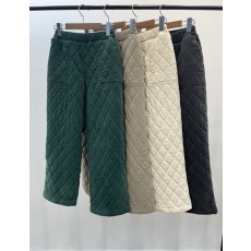 코듀로이퀼팅패딩팬츠