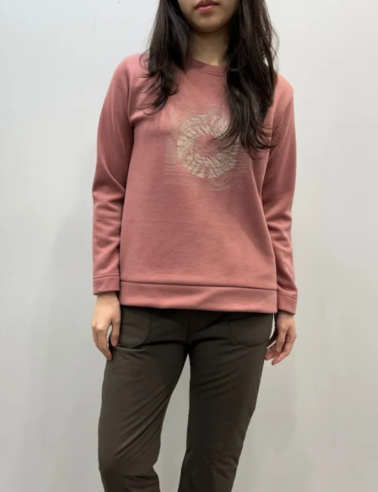 웨이브 기모 라운드티