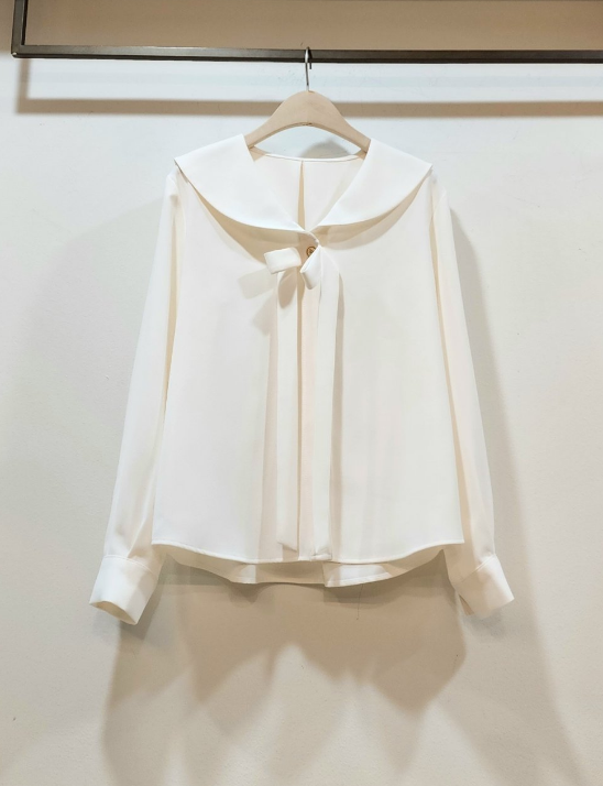 마세일러카라리본블라우스